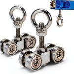 TPHUC 4 Wheel Beam Trolley Steel Construction Industrial Use-0