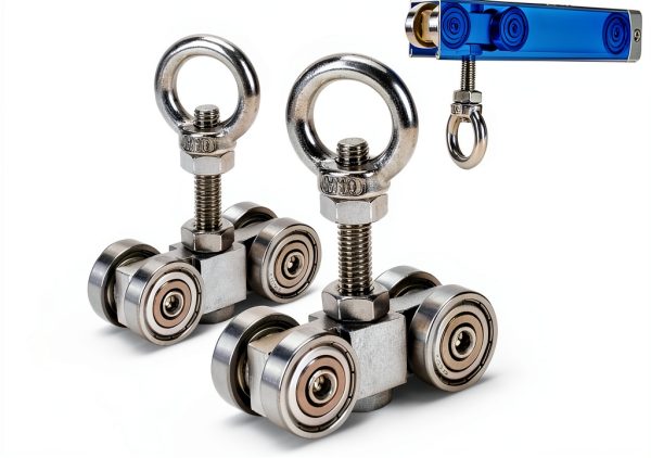 TPHUC 4 Wheel Beam Trolley Steel Construction Industrial Use-0