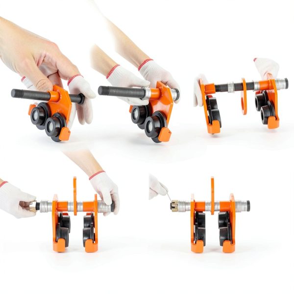 VEVOR Beam Trolley 1T Alloy Steel Adjustable Industrial-4