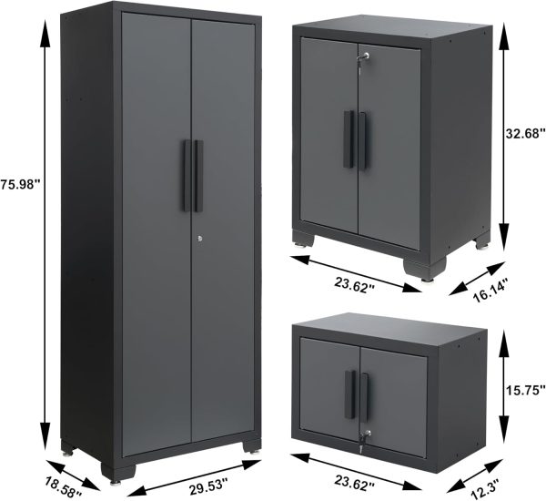 Torin Garage Storage Cabinet System Heavy Duty Lockable-5