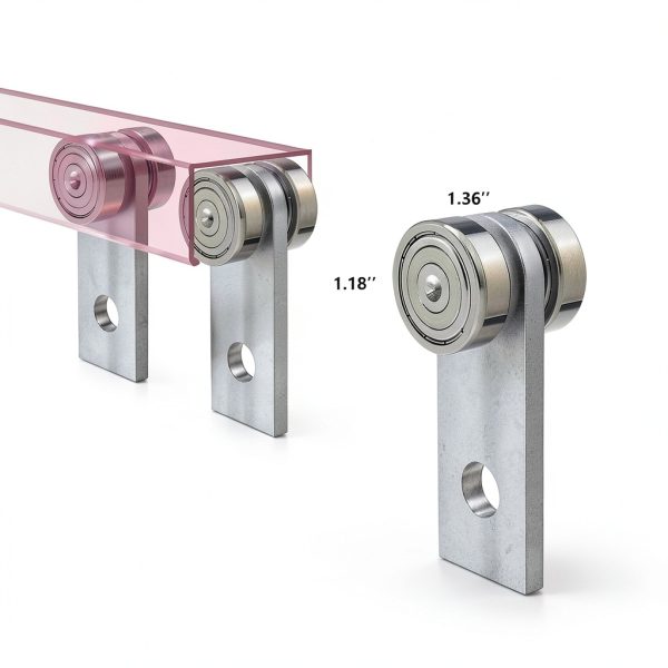 MBB TUL 2 Wheel Unistrut Trolley Roller Stainless Steel-2