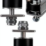 SHINICO Unistrut Trolley 2 Pack Double Nut Structure Rubber-0