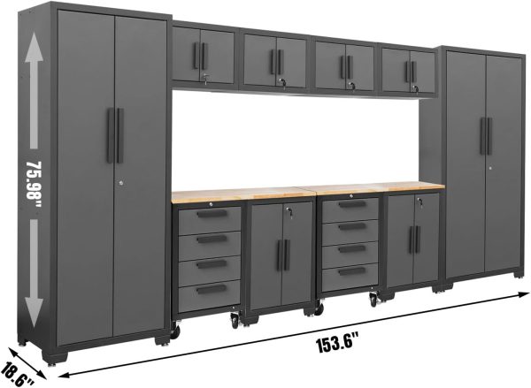 Torin Garage Storage Cabinet System Heavy Duty Lockable-2