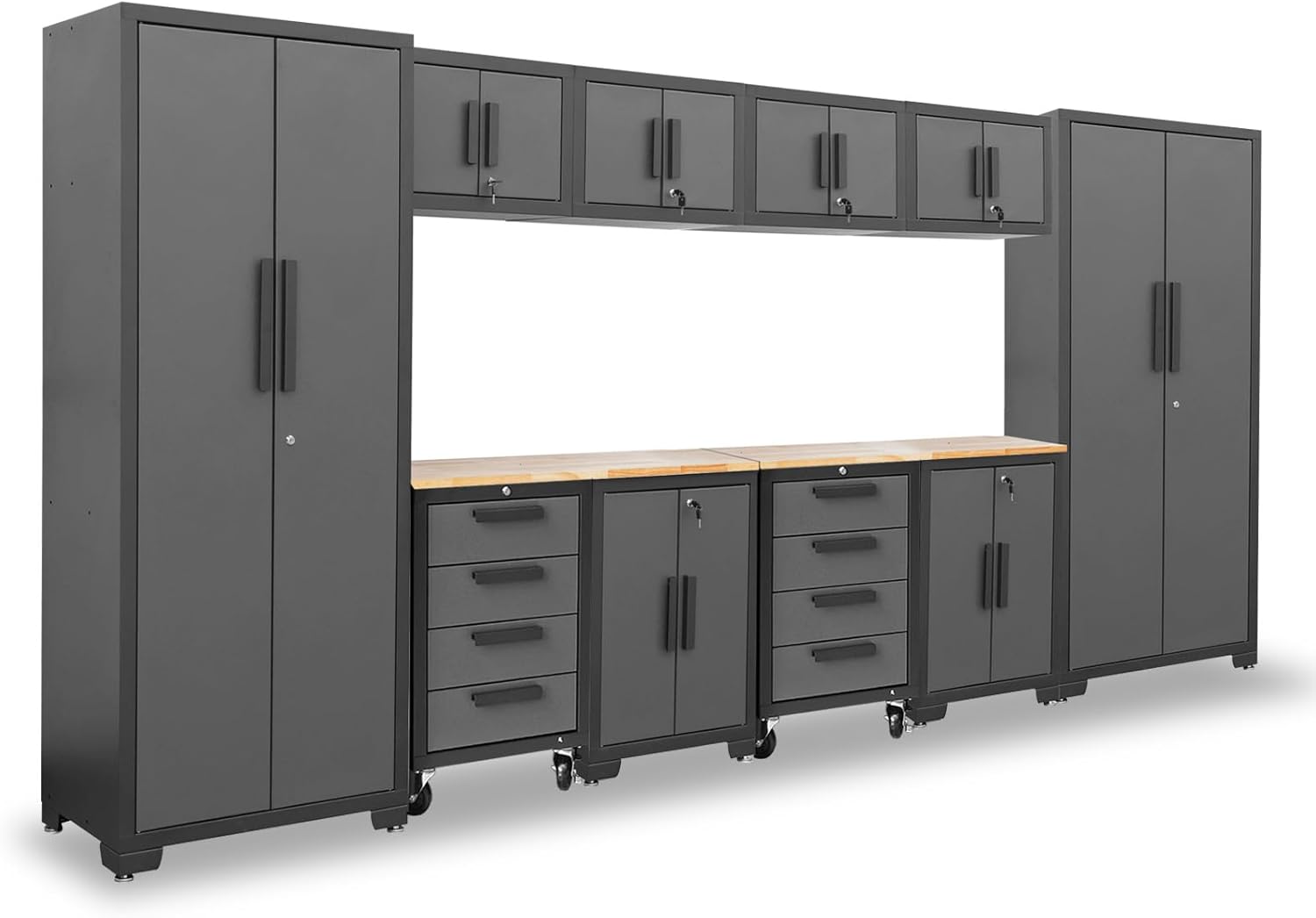 Torin Garage Storage Cabinet installed in a workshop setting