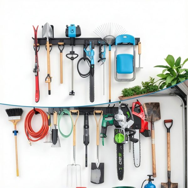 KOFANI Garage Tool Organizer Heavy Duty Steel Wall Mount-6