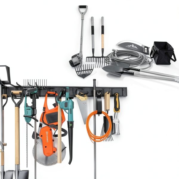 KOFANI Garage Tool Organizer Heavy Duty Steel Wall Mount-7