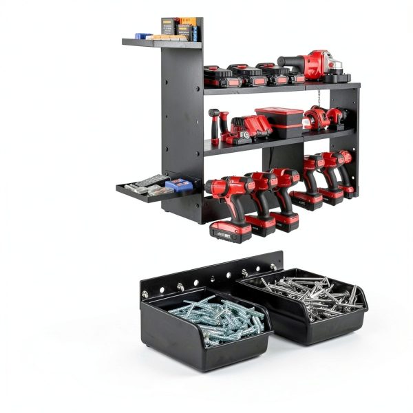 Garage Tool Rack Grarise Wall Mount 4 Shelves-2