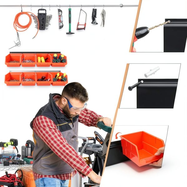 Wall Mounted Storage TVKB Tool Organizer Plastic-6