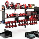 Garage Tool Rack Grarise Wall Mount 4 Shelves-0