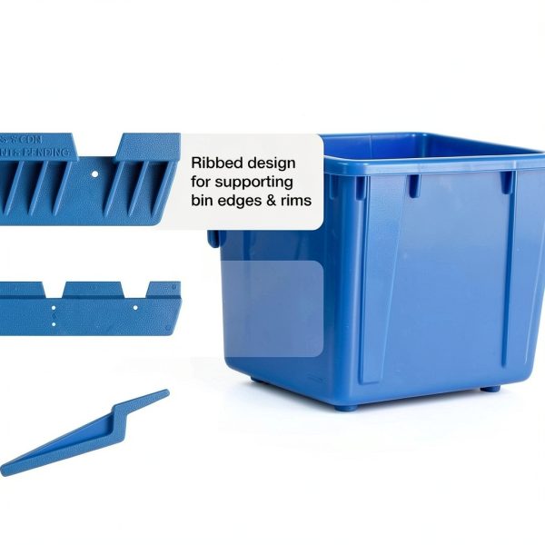 Nova Wall Mount Bracket Shelf Blue Plastic Garage-3