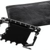 KROYBE Wall Mounted Shelf Black Adjustable-6