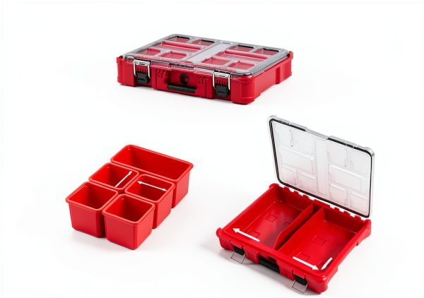 JNAB PACKOUT Modular Storage Organizer Red 10 Compartment Bin-2