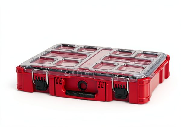 JNAB PACKOUT Modular Storage Organizer Red 10 Compartment Bin-1