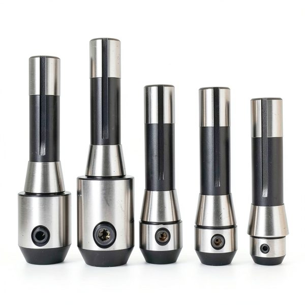 R8 End Mill Holder Set TINVHY 5-Pack Alloy Tool with Hardened Design-0