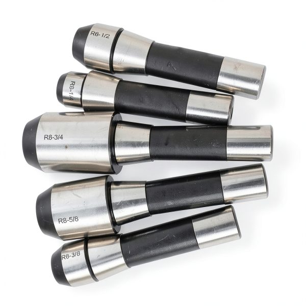 R8 End Mill Holder Set TINVHY 5-Pack Alloy Tool with Hardened Design-1