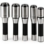 R8 End Mill Holder, 5PCS R8 End Mill Holder Set Alloy Tool Steel R8 Sleeve British Side Fixed Type 1/4 3/4in End Mill Holder Kit Fit for Milling Lathe R8 Spindle-0