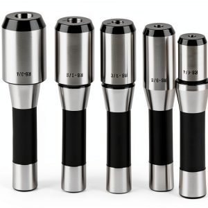 R8 End Mill Holder, 5PCS R8 End Mill Holder Set Alloy Tool Steel R8 Sleeve British Side Fixed Type 1/4 3/4in End Mill Holder Kit Fit for Milling Lathe R8 Spindle-0